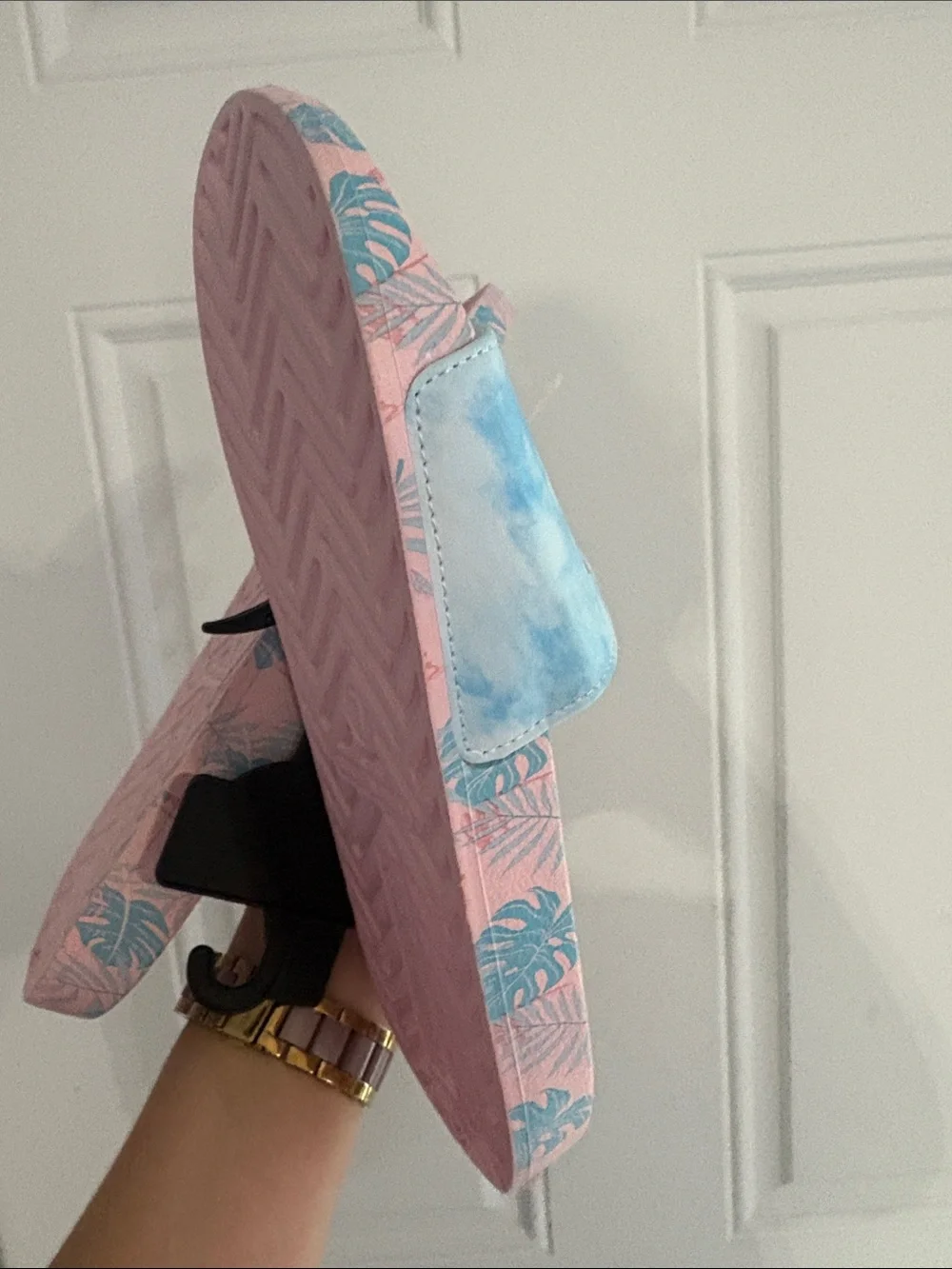 Disney Stitch Pink and Teal Slide Sandals